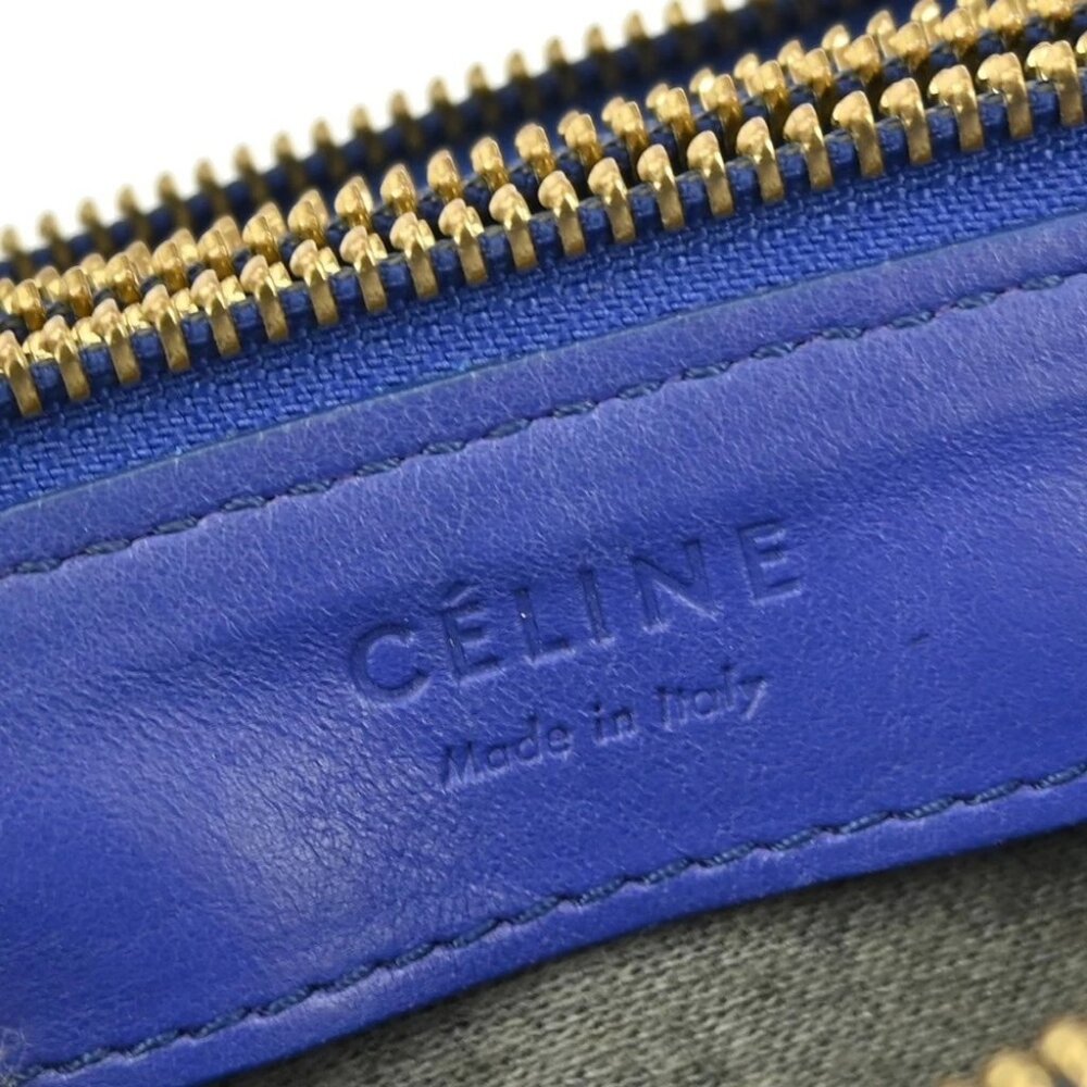 Celine Blue Leather Trio Shoulder Bag P.LA.0144 NQ03300 BNN07 - Picture 11 of 11